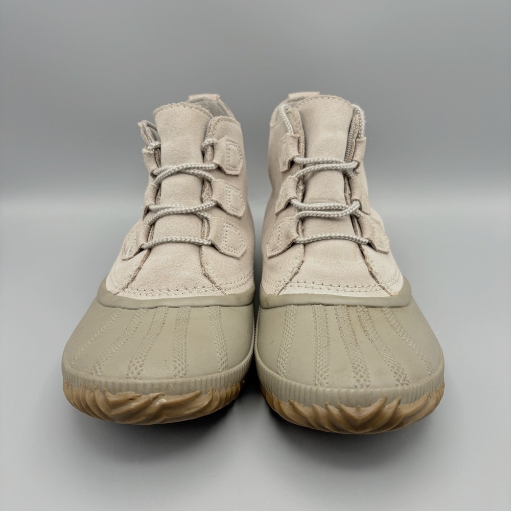 Sorel Out N About Duck Boots Women's Size 10 Waterproof Gray Suede Leather - Picture 3 of 11